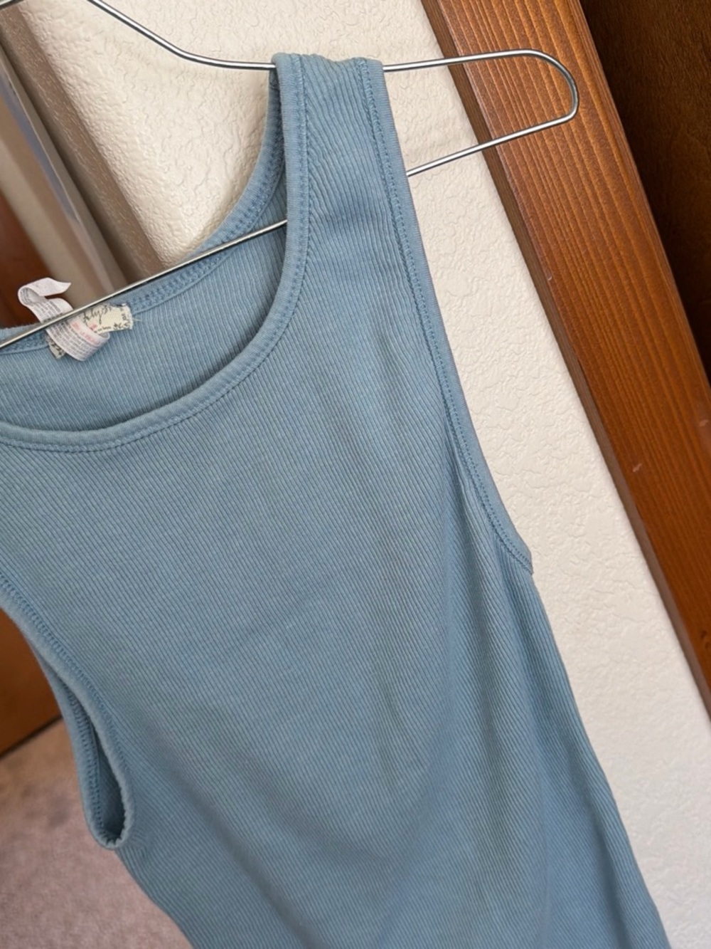 Free People Intimately Classic Ribbed Layering Tank Top Blue Size XS / S